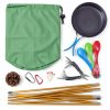 Stuff Sack 5 x 10 Inch Waterproof Outdoor Storage Drawstring Bag Gray-4