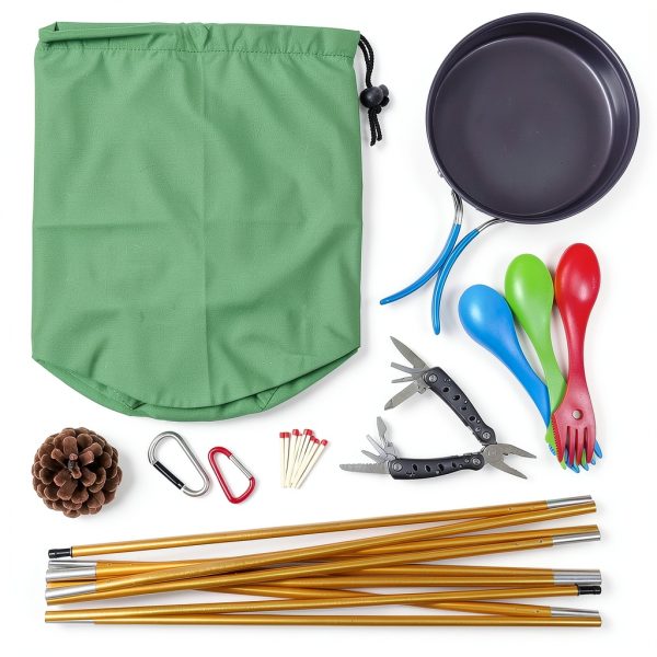 Stuff Sack 5 x 10 Inch Waterproof Outdoor Storage Drawstring Bag Gray-4
