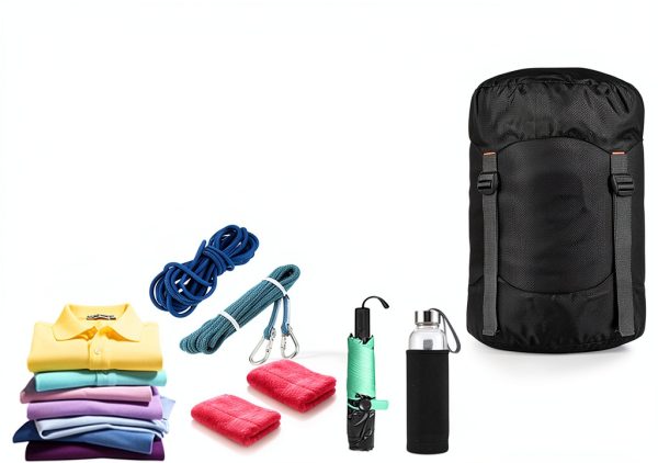 Nylon Compression Stuff Sack 25L by Borogo Lightweight Waterproof Bag-3
