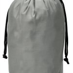 Stuff Sack 5 x 10 Inch Waterproof Outdoor Storage Drawstring Bag Gray-0