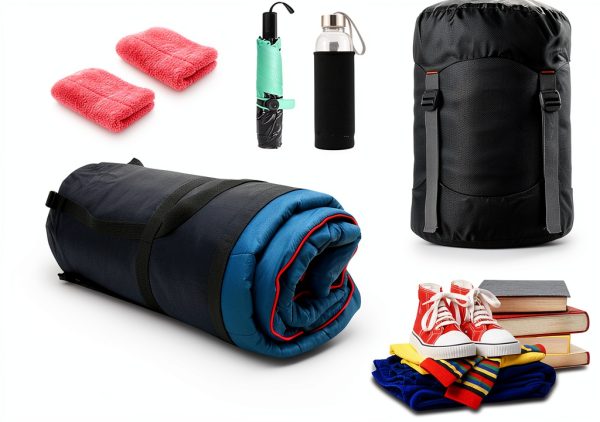 Nylon Compression Stuff Sack 25L by Borogo Lightweight Waterproof Bag-2