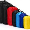 Stuff Sack 5 x 10 Inch Waterproof Outdoor Storage Drawstring Bag Gray-3