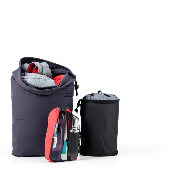 Nylon Stuff Sack Set 5-Piece EXERMIL Assorted Colors Drawstring-4